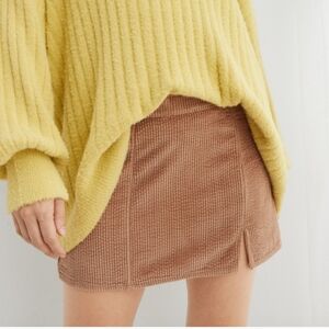 Aerie,NWT, Corduroy Micro Mini Skirt,XL, Cappuccino Color